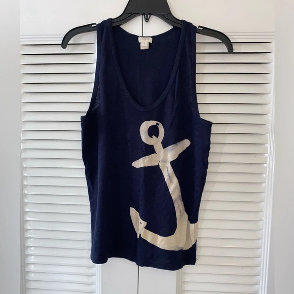 J. Crew Anchor Tank Top - Picture 1 of 6